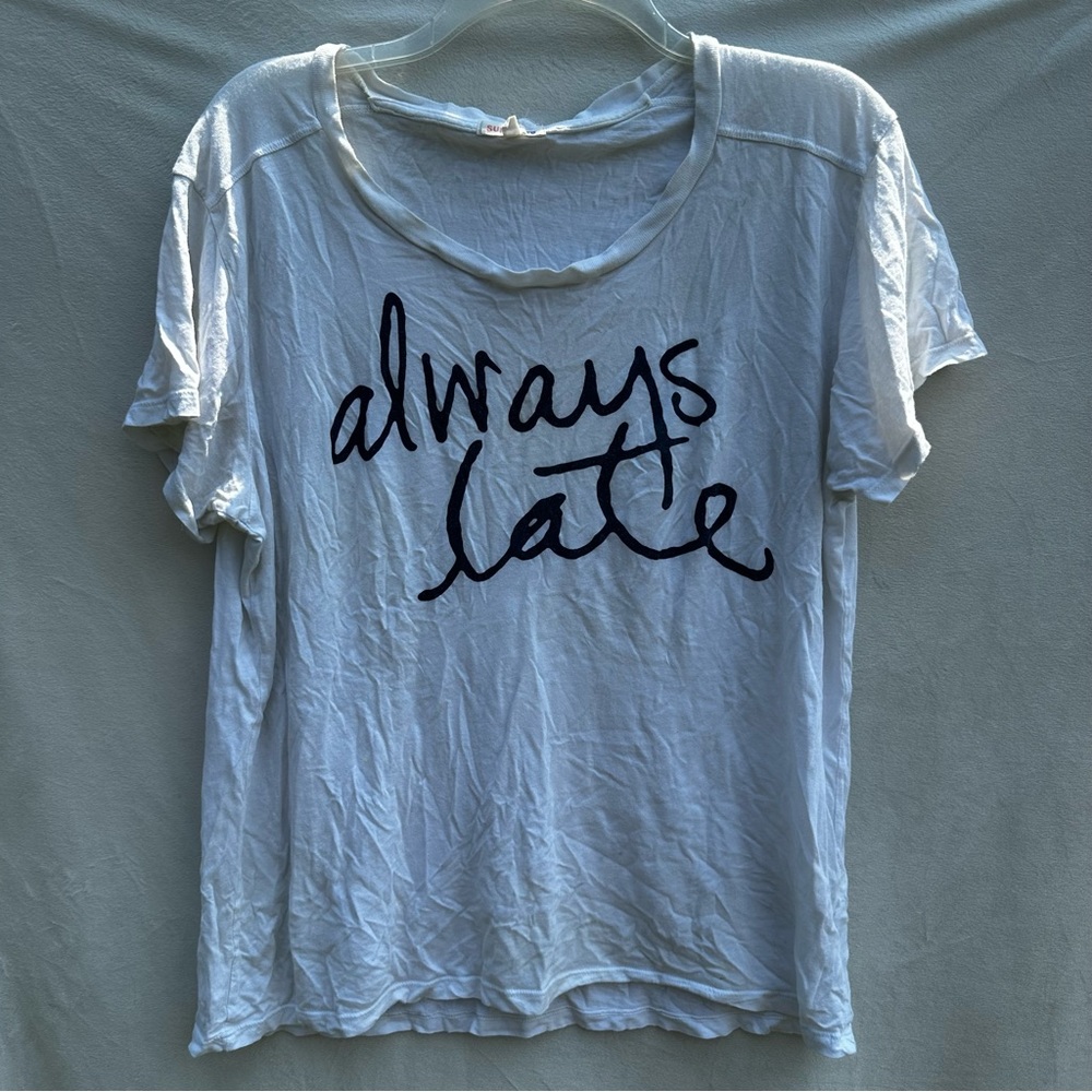 Sundry Sz Always Late Tee - Picture 2 of 6